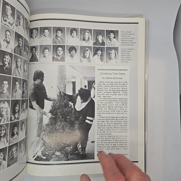 1988 Boca Raton FL Community High School PAW Yearbook Cutting Edge - Picture 6 of 9